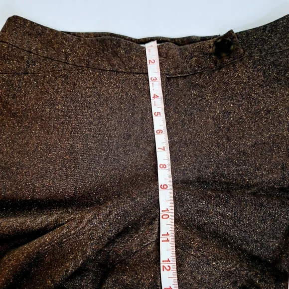 NWT Harold's brand "Harold in Tweed" Plus-size 14 wool silk blend wide leg pants - Picture 3 of 11